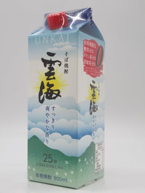 Amazon.co.jp: 雲海酒造 雲海 そば焼酎 紙パック 25度 900ml : 食品